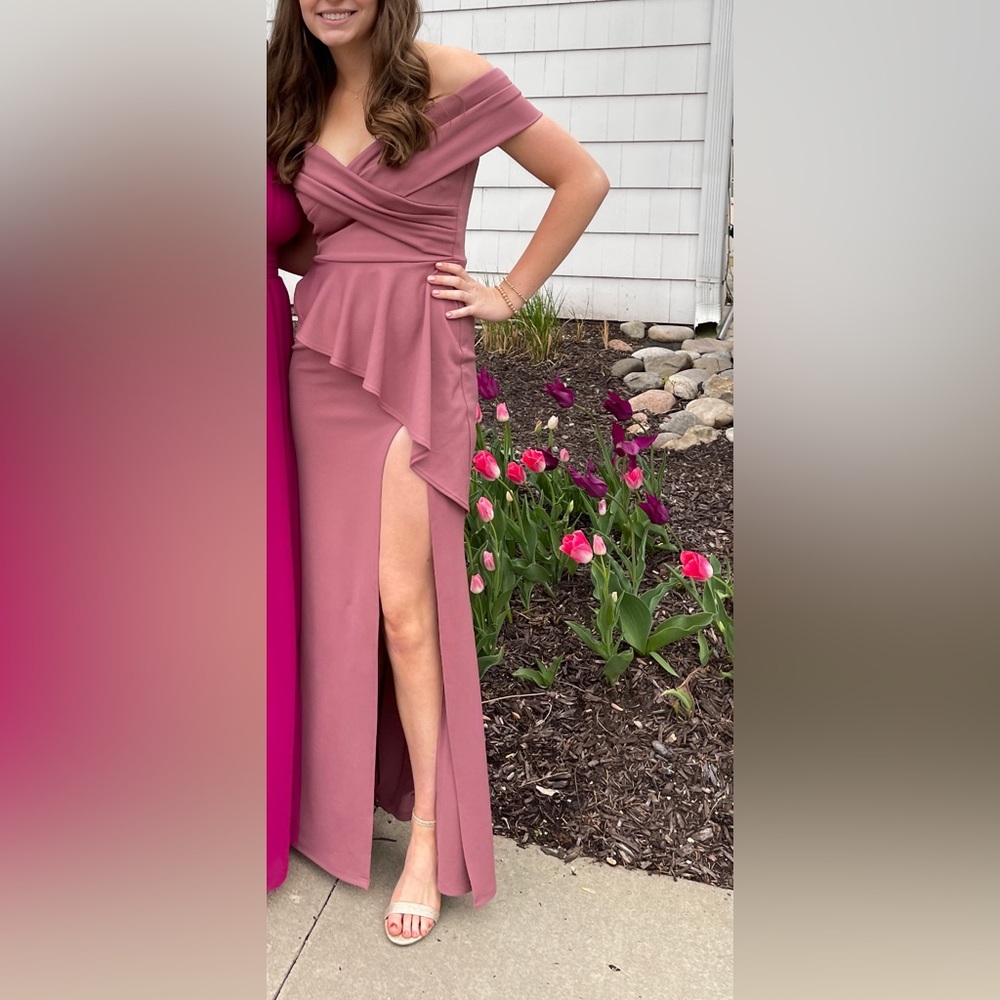 Katie May - “Hit the Mark Gown” in Mulberry